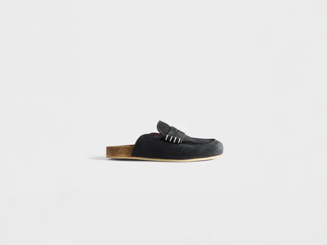 J.W.Anderson Stitch Loafer Midnight Wildleder