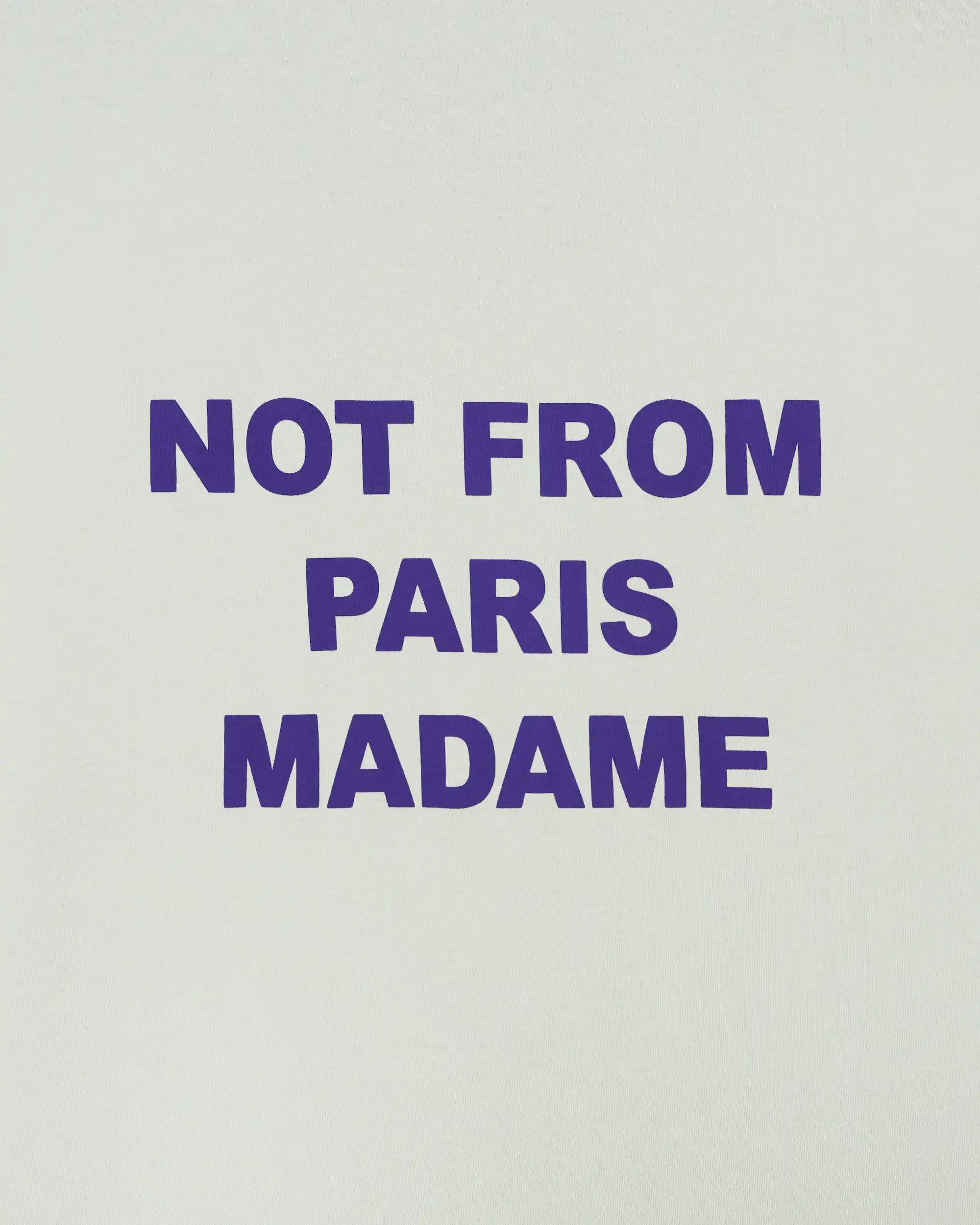 Drôle De Monsieur Bold Slogan T-Shirt Grau Baumwolle