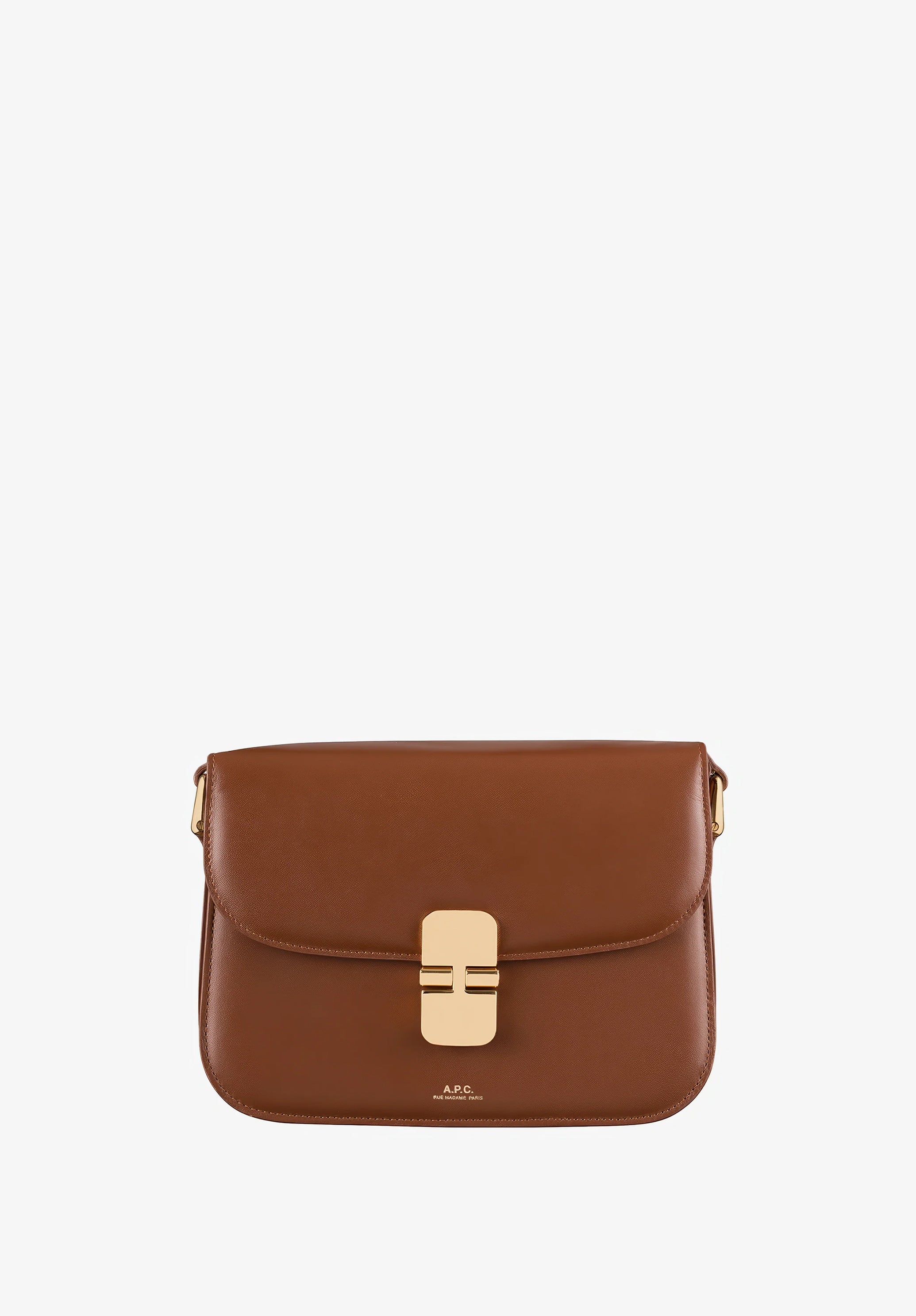A.P.C. Grace Klein Ledertasche Mini Rindsleder Gold