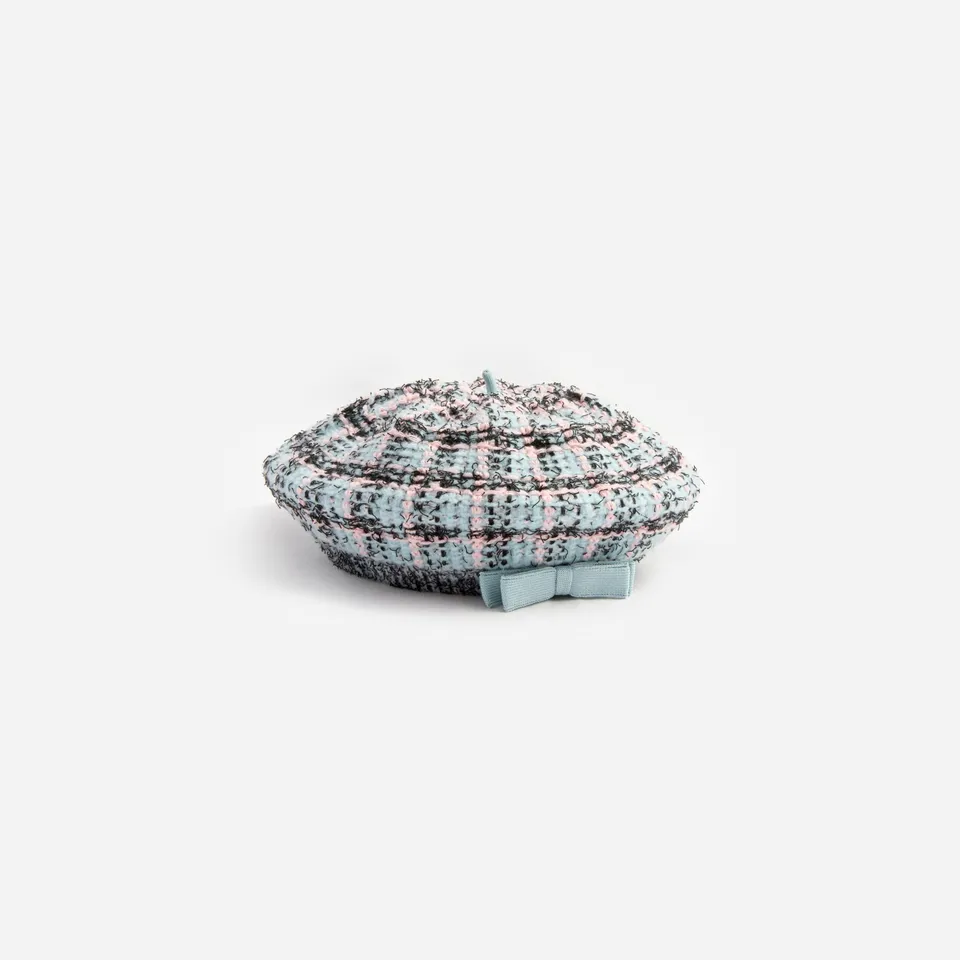 Self Portrait Stripe Knit Beret Kindermütze Multi