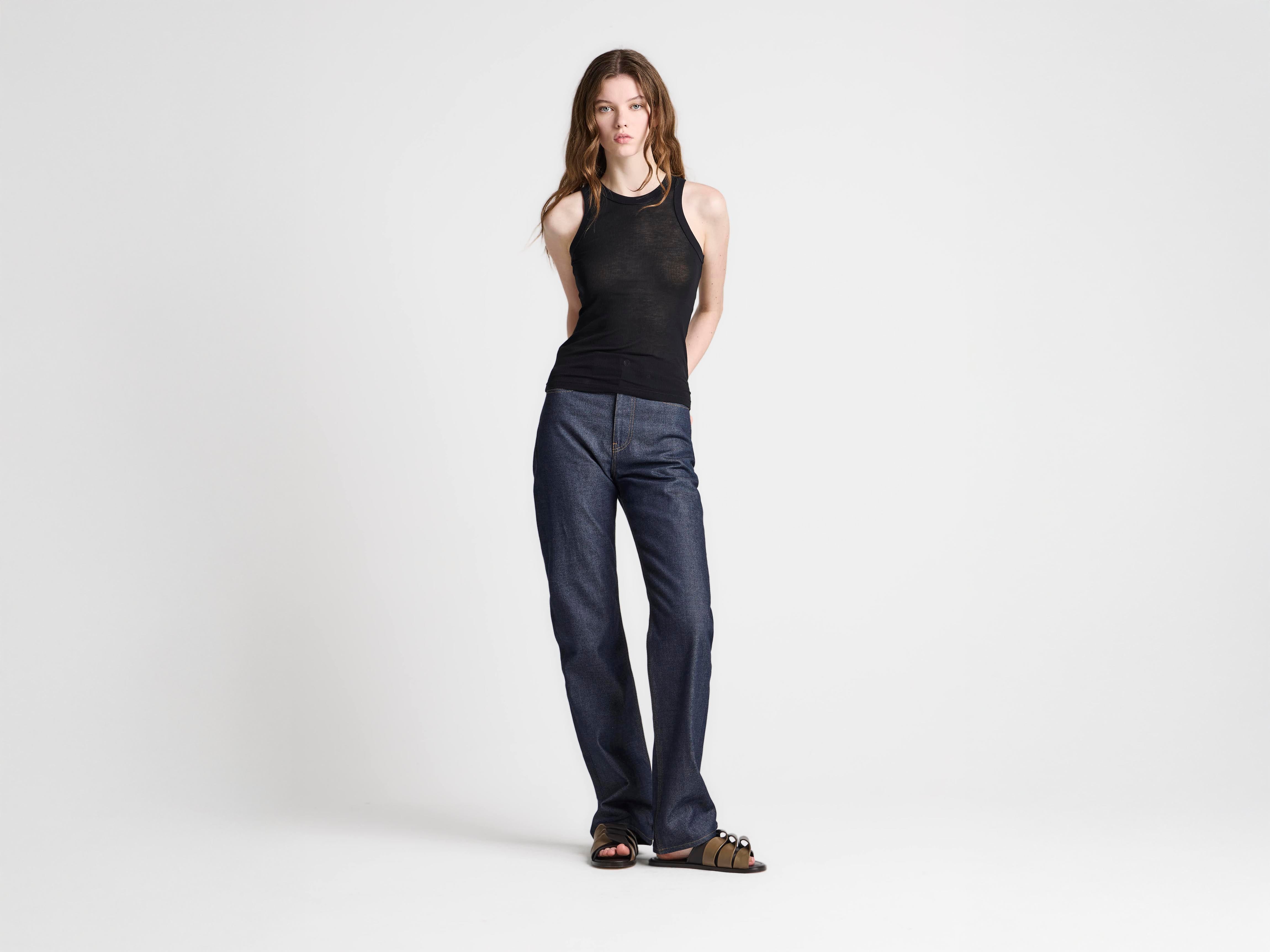 J.W.Anderson Sheer Vest Top Schwarz Damen