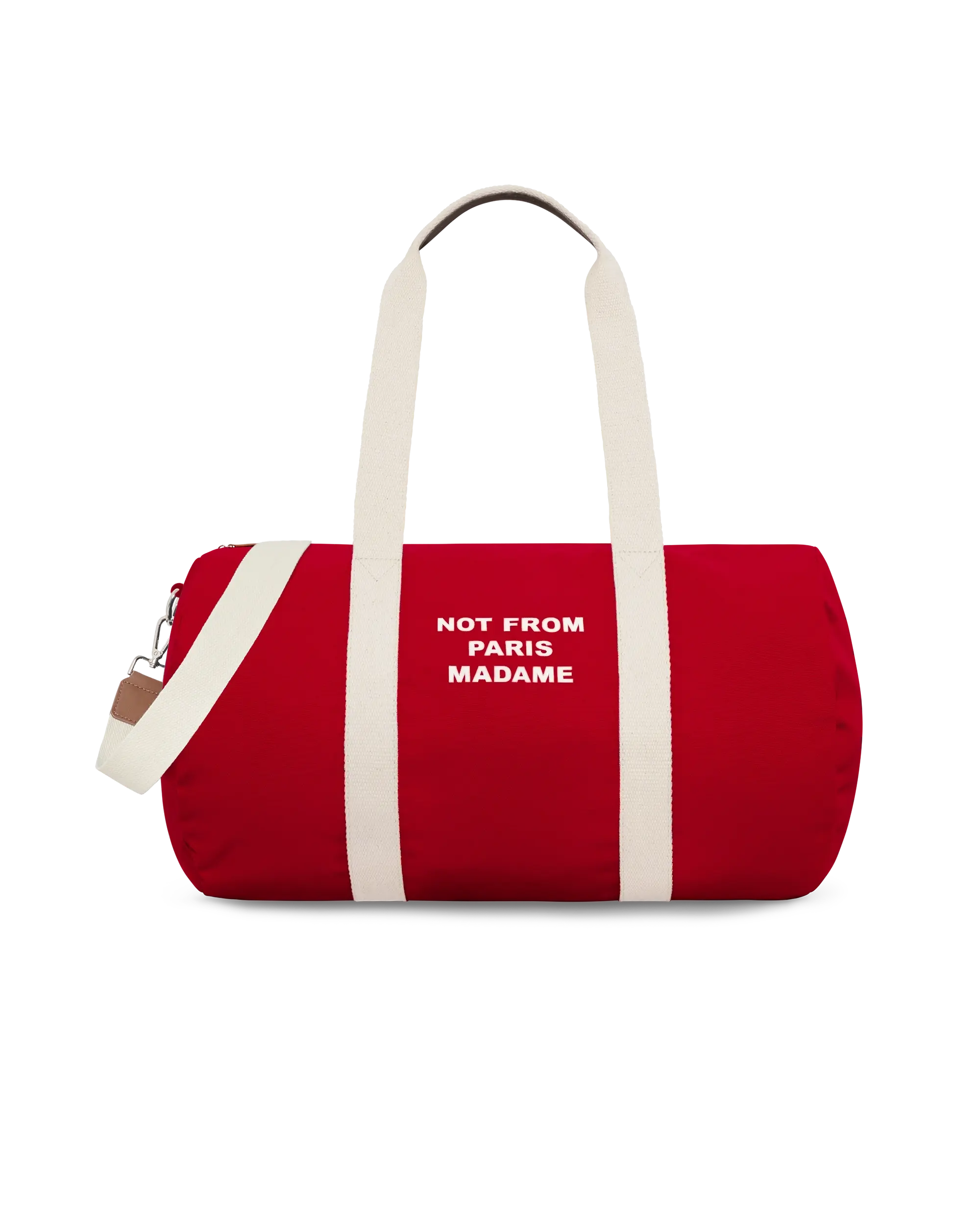 Drôle De Monsieur Canvas Gym-Bag Rot Slogan Baumwolle