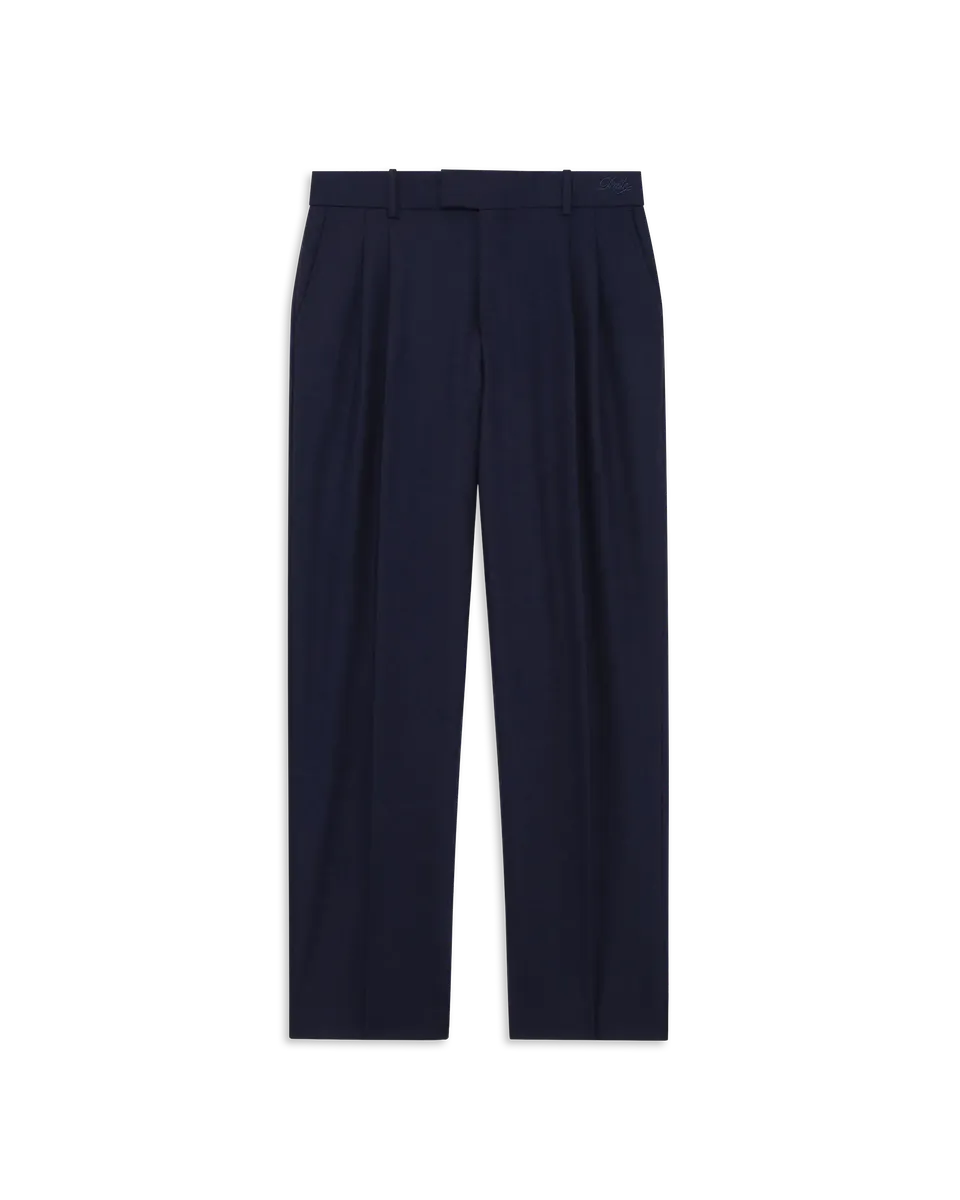 Drôle De Monsieur Golfer Flannel Pants Stoffhose Navy