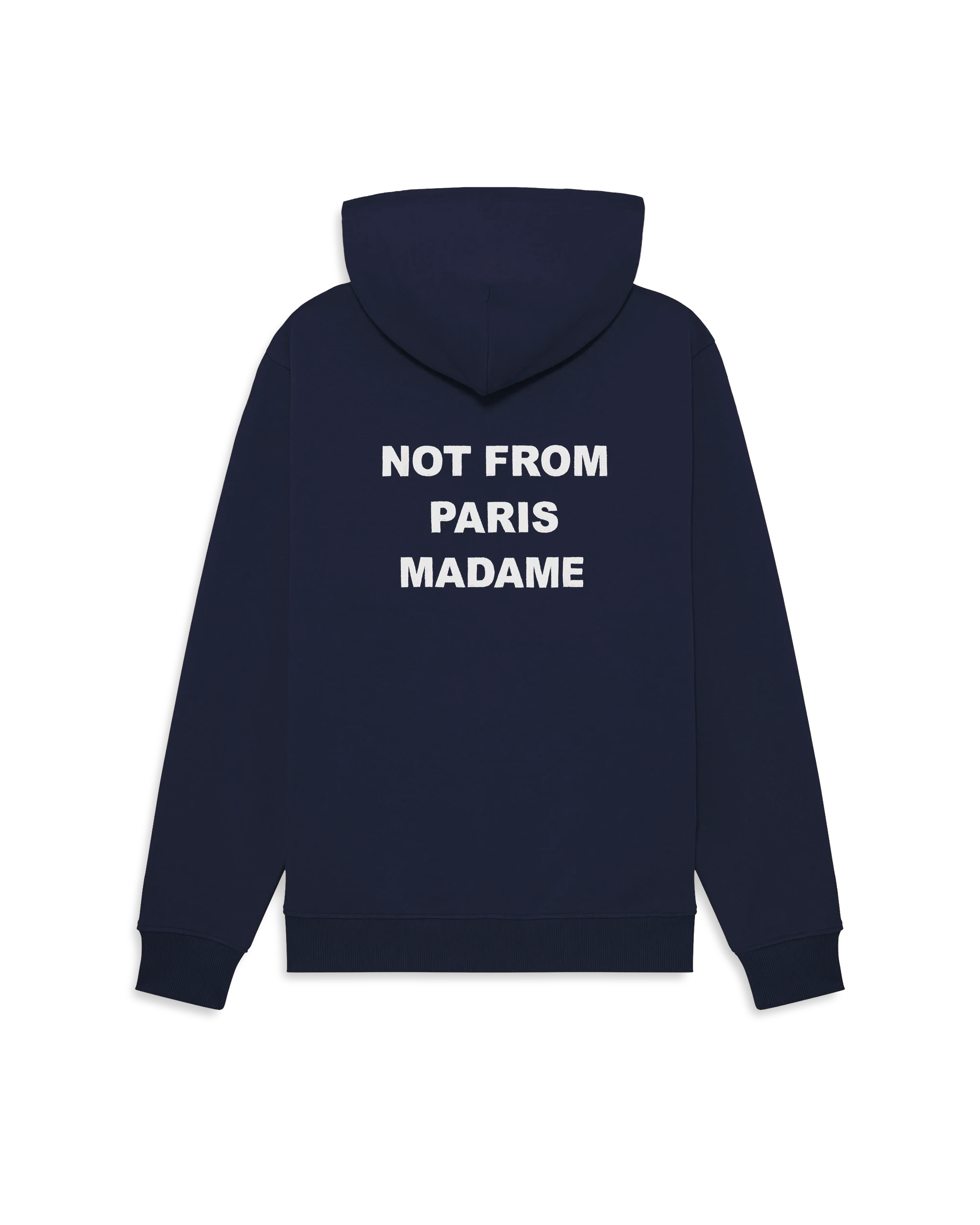 Drôle De Monsieur Le Hoodie Slogan Hoodie Navy Not From Paris