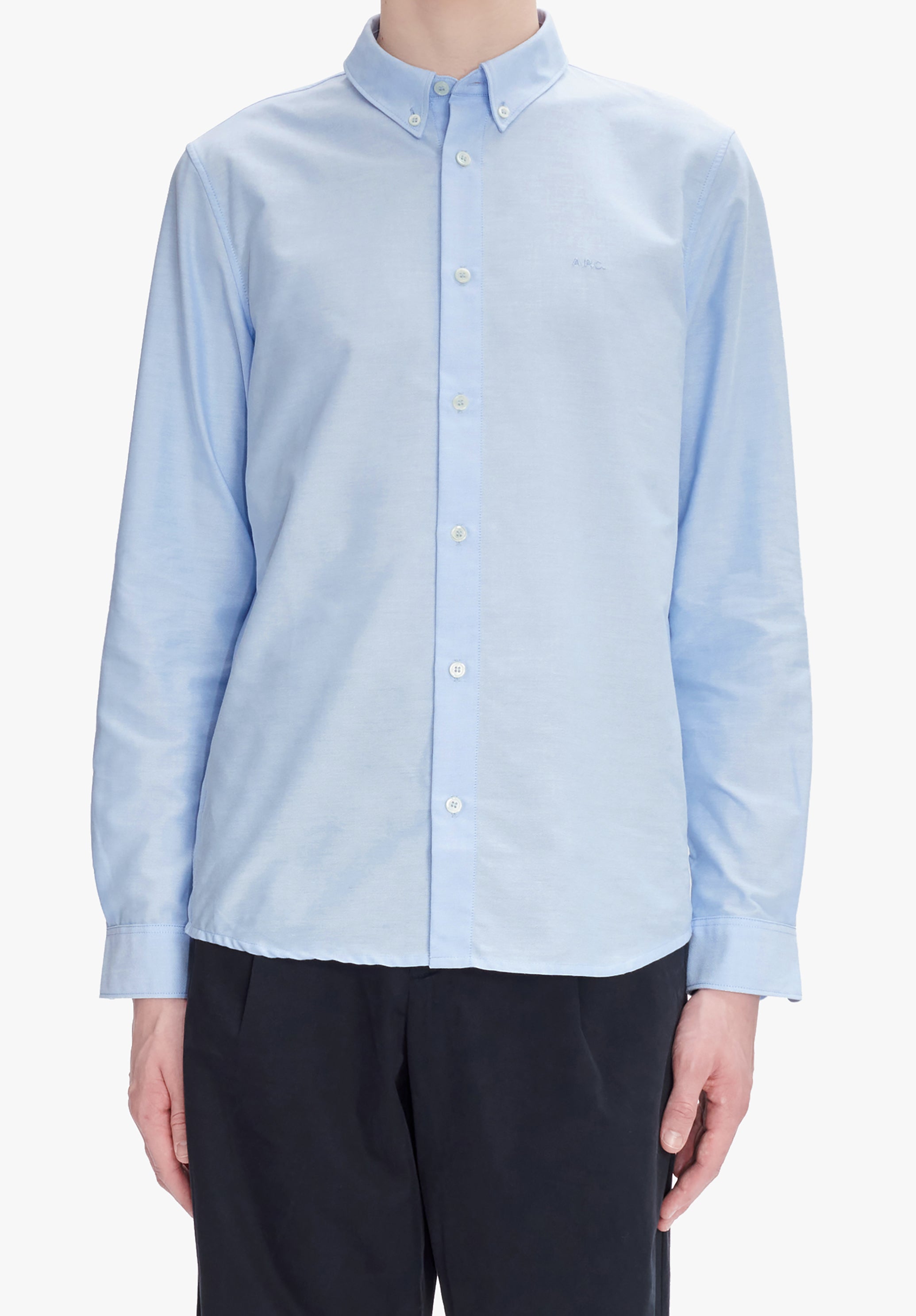 A.P.C. Greg Hemd Bio-Baumwolle Knopfkragen