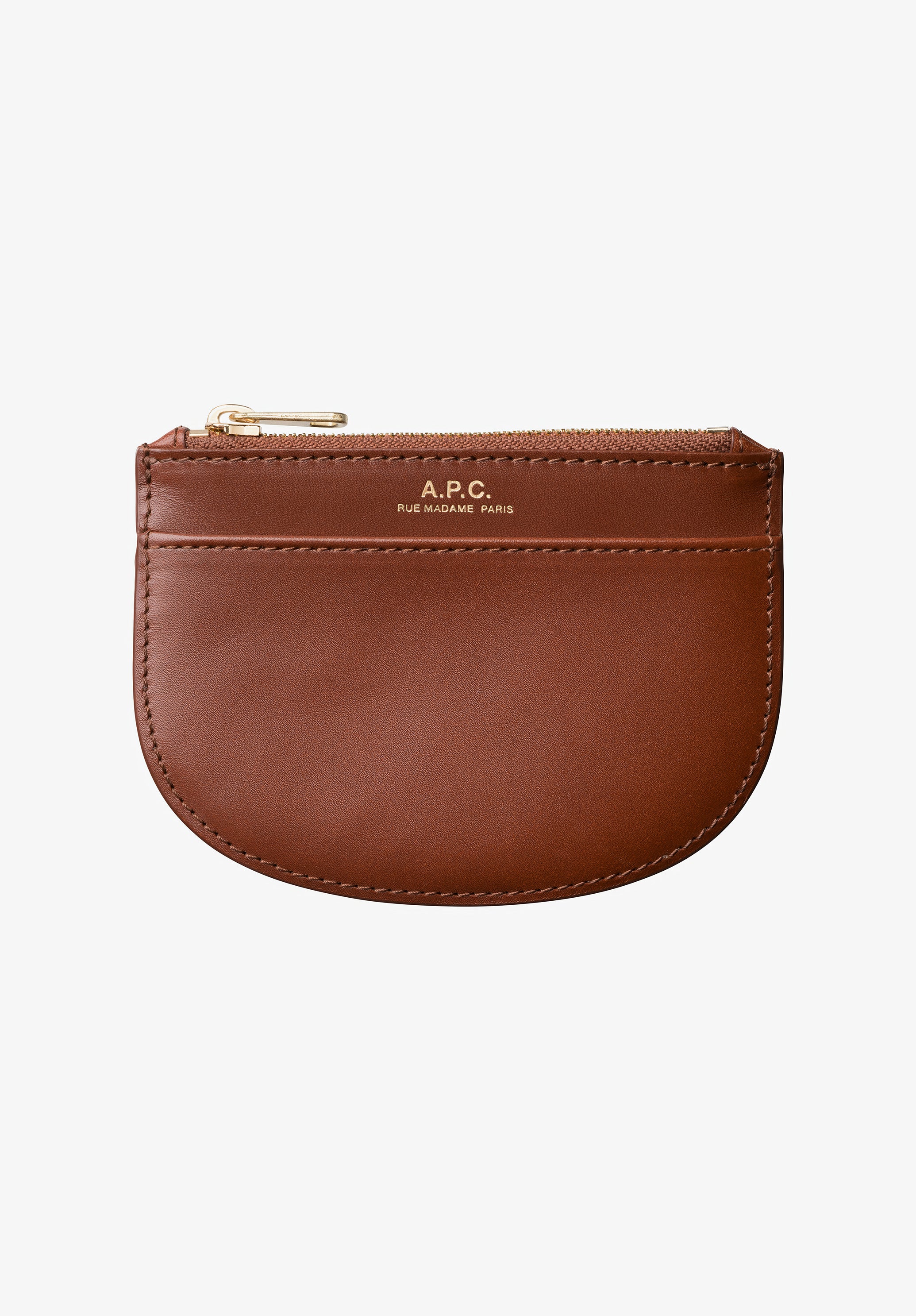 A.P.C. Demi-Lune New Portemonnaie Leder Kartenfächer