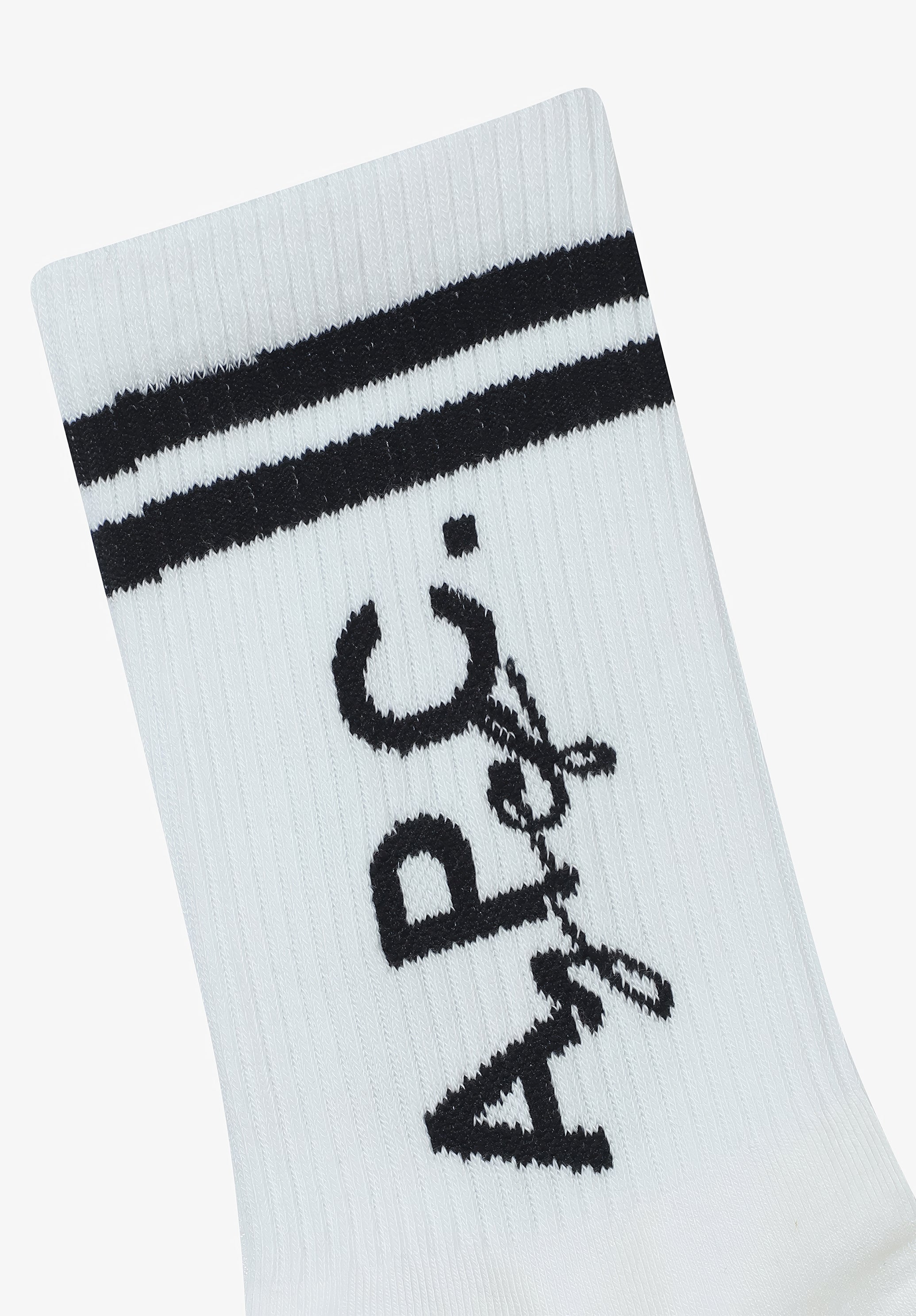 A.P.C. Coline Socken Golf Weiß Streifen TU