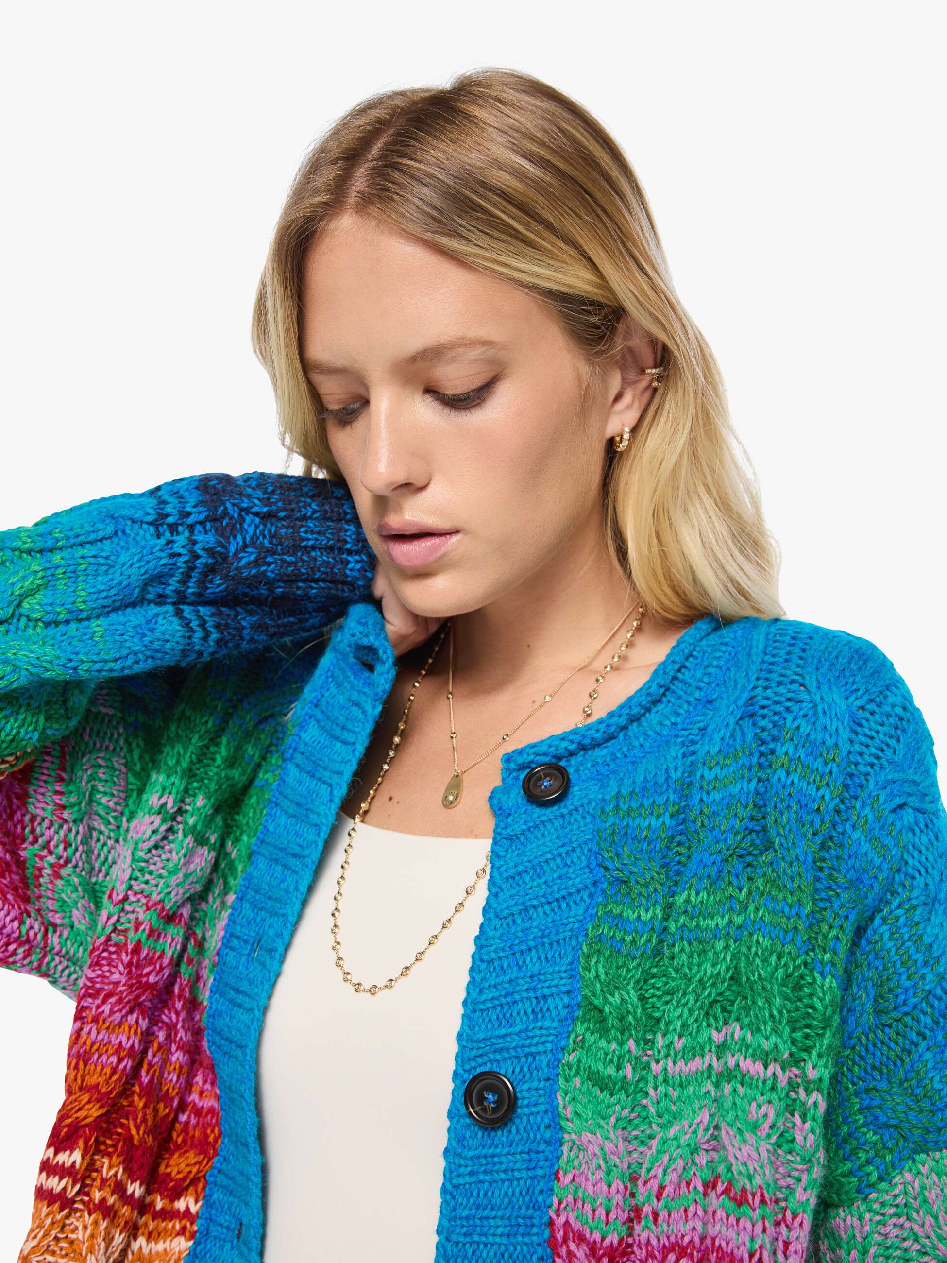 Mother The Biggie Cardigan Strickjacke Bunt Alpaka