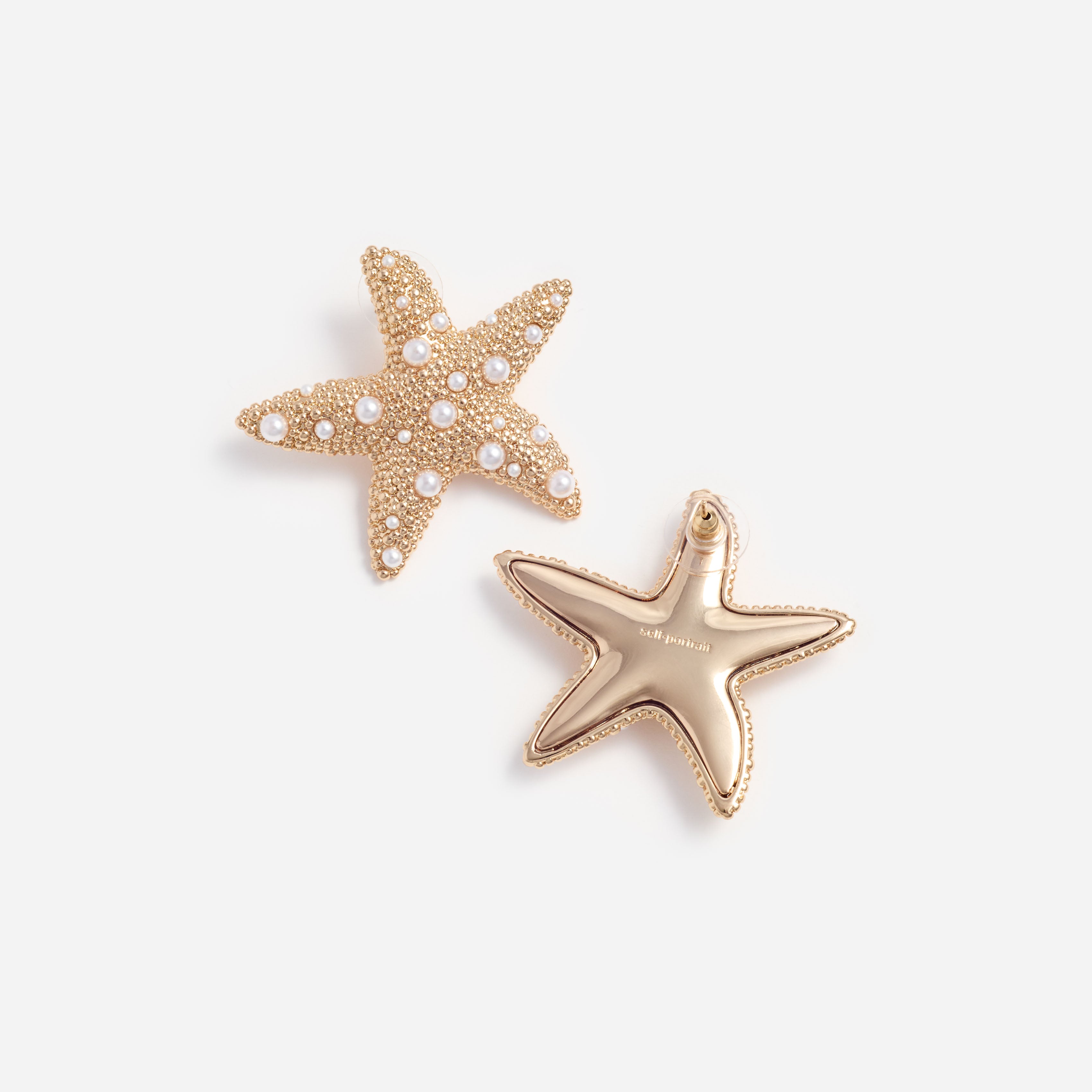 Self Portrait Sea Star Ohrringe Gold Seestern