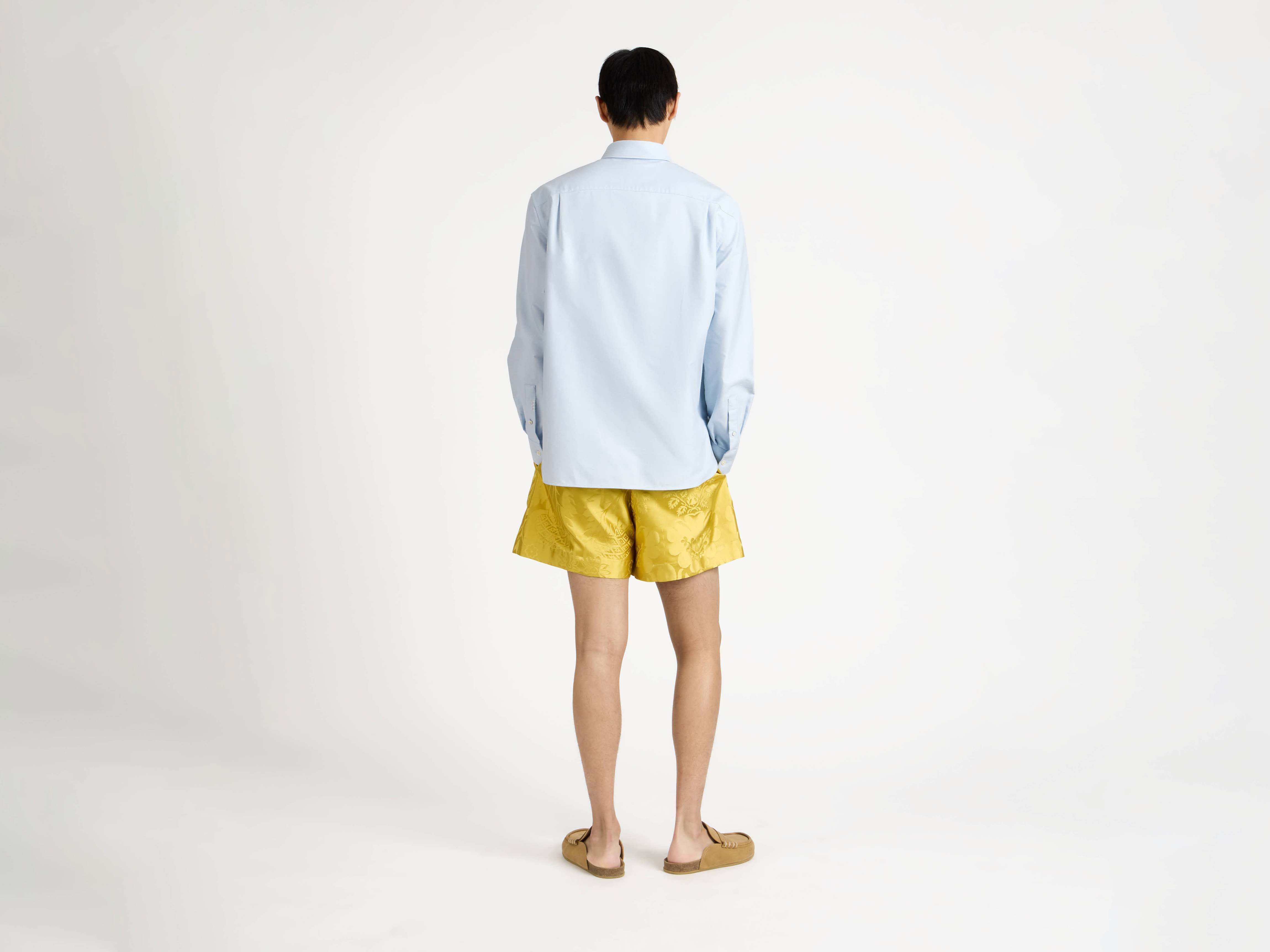 J.W.Anderson Damask Shorts Citrin Seide Herren