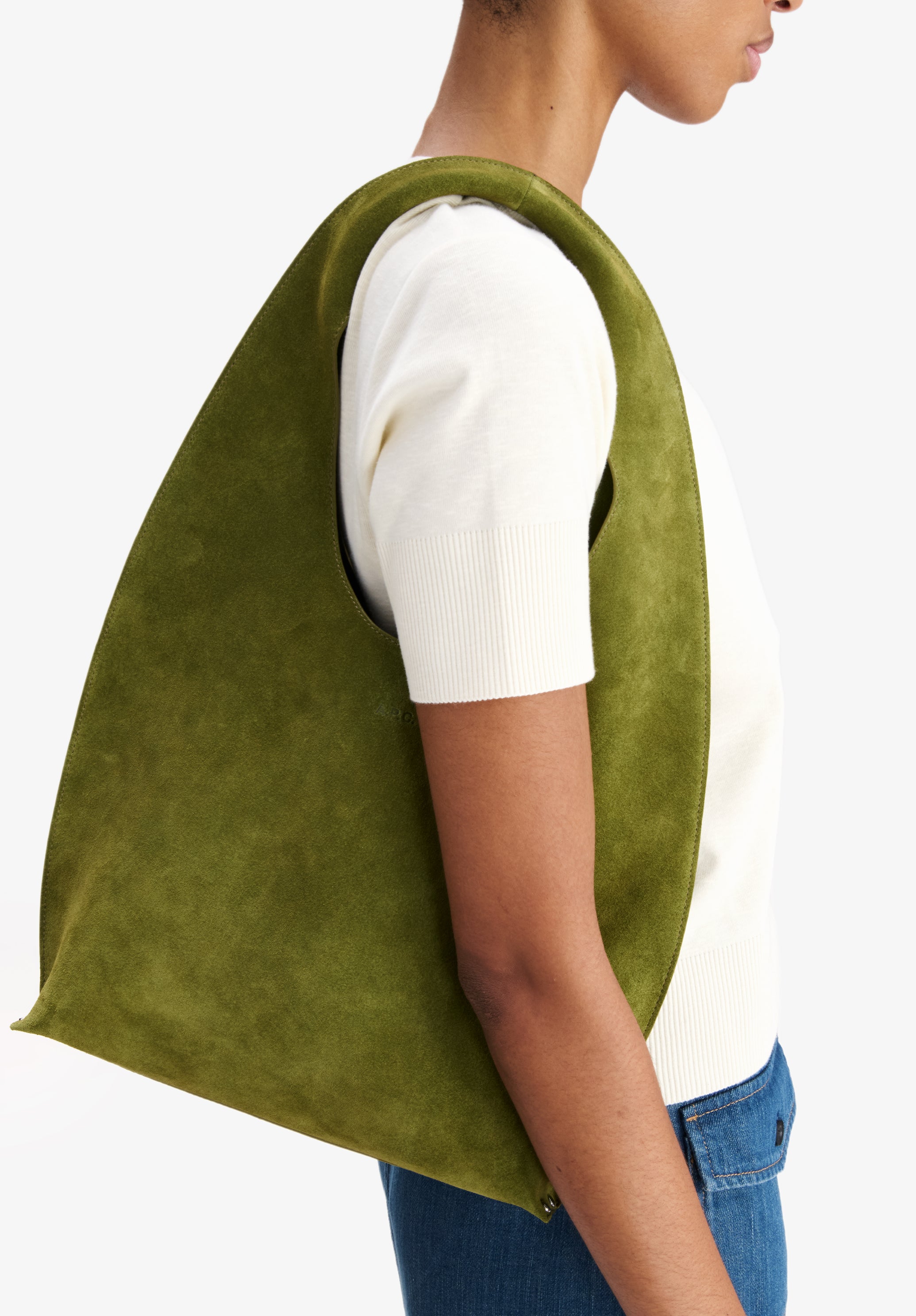 A.P.C. Neige Clou Tasche Leder Spaltleder 30x25