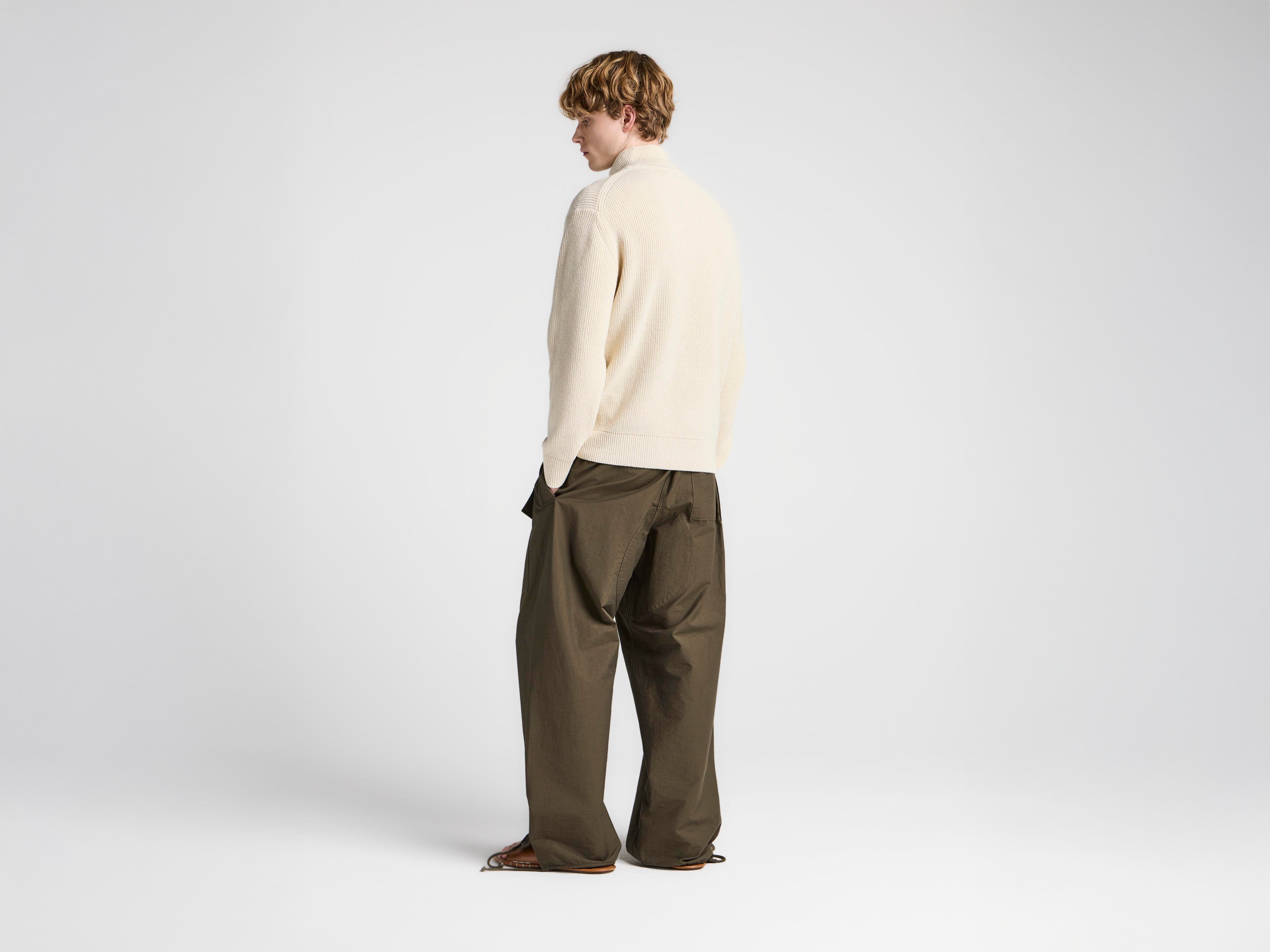 J.W.Anderson Knitwear Half Zip Jumper Pullover Ivory