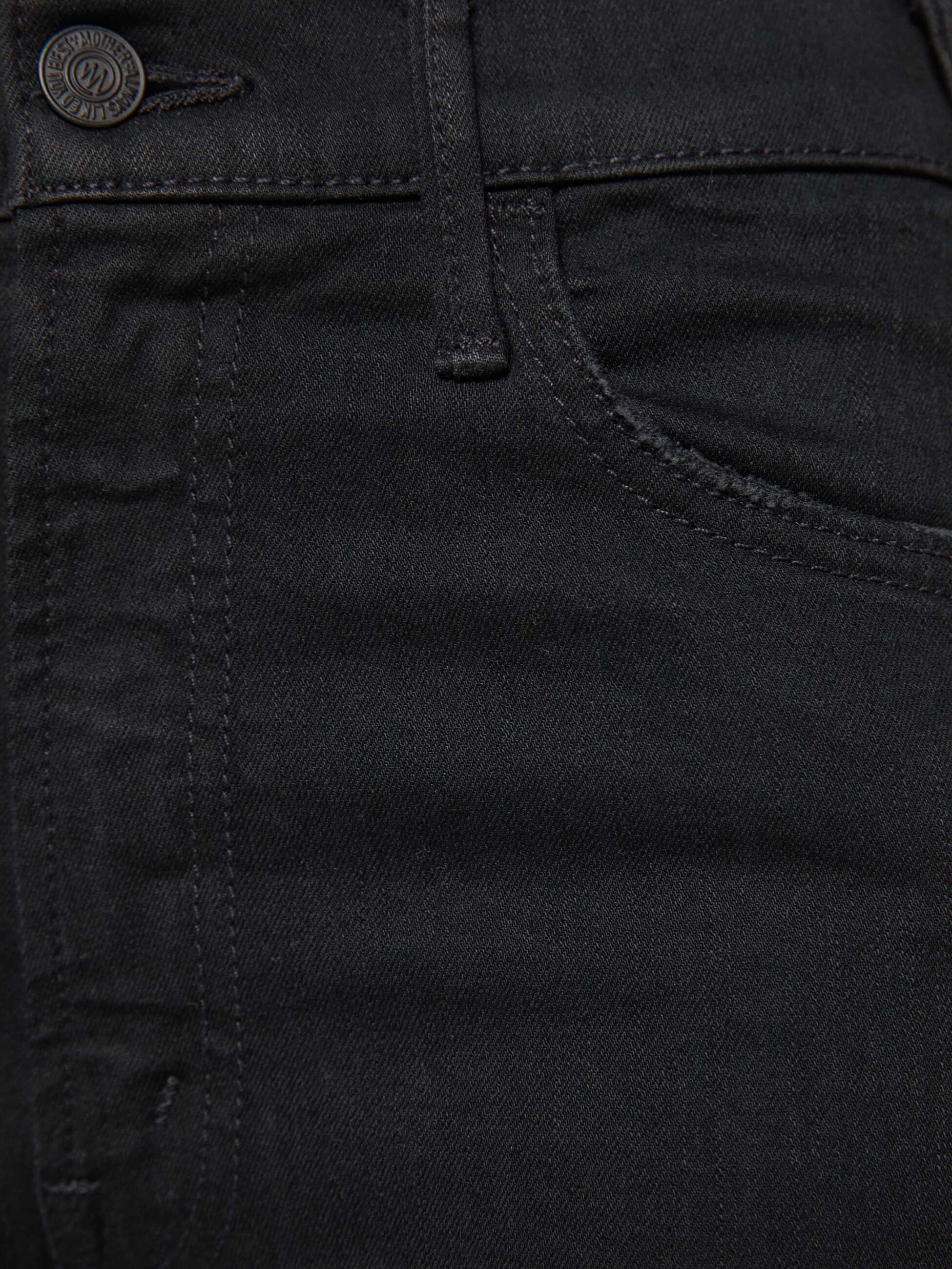 Mother The Lil Hustler Ankle Fray Jeans Schwarz