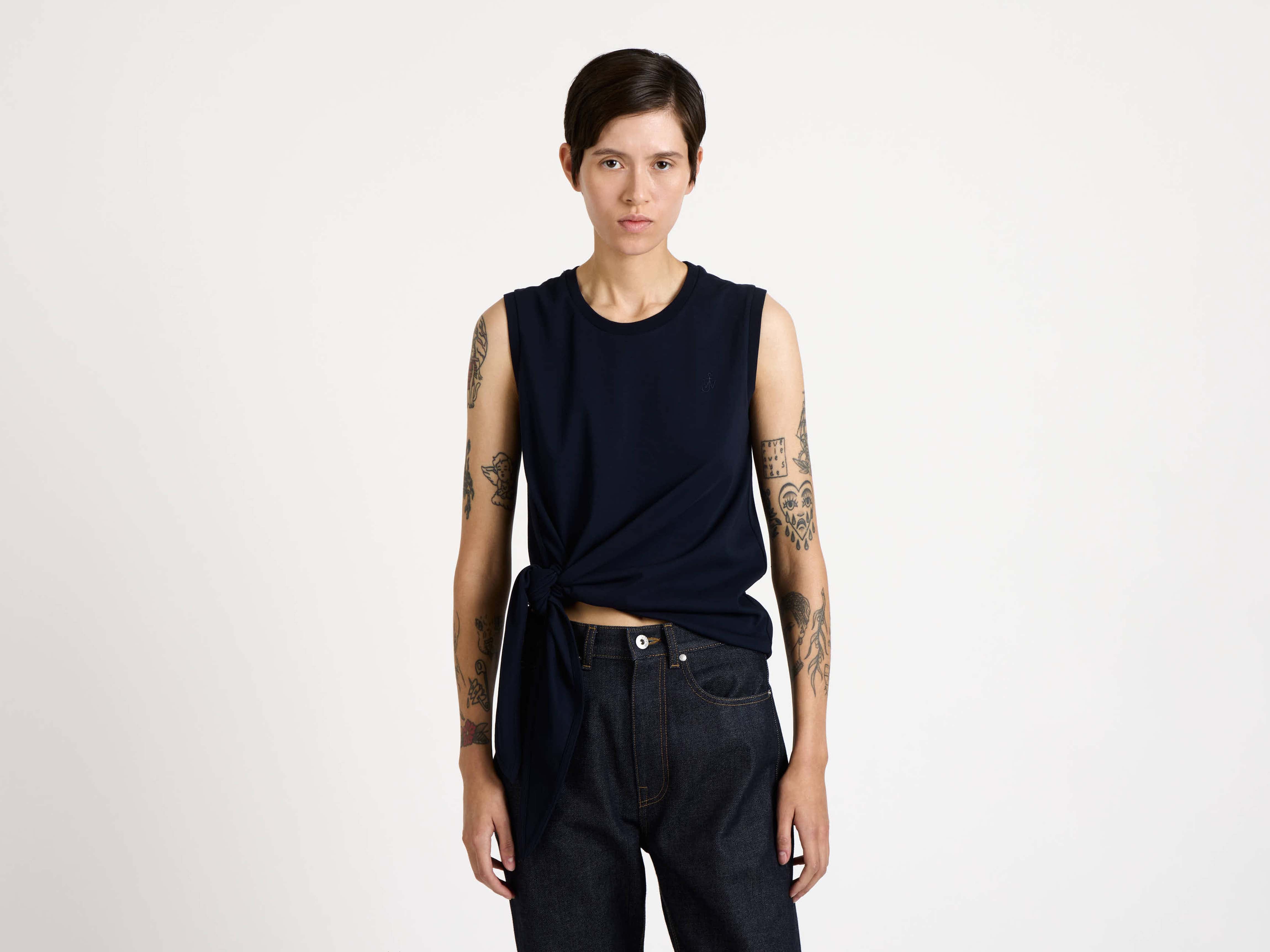 J.W.Anderson Hem Knot Tank Top Damen Navy Jersey M