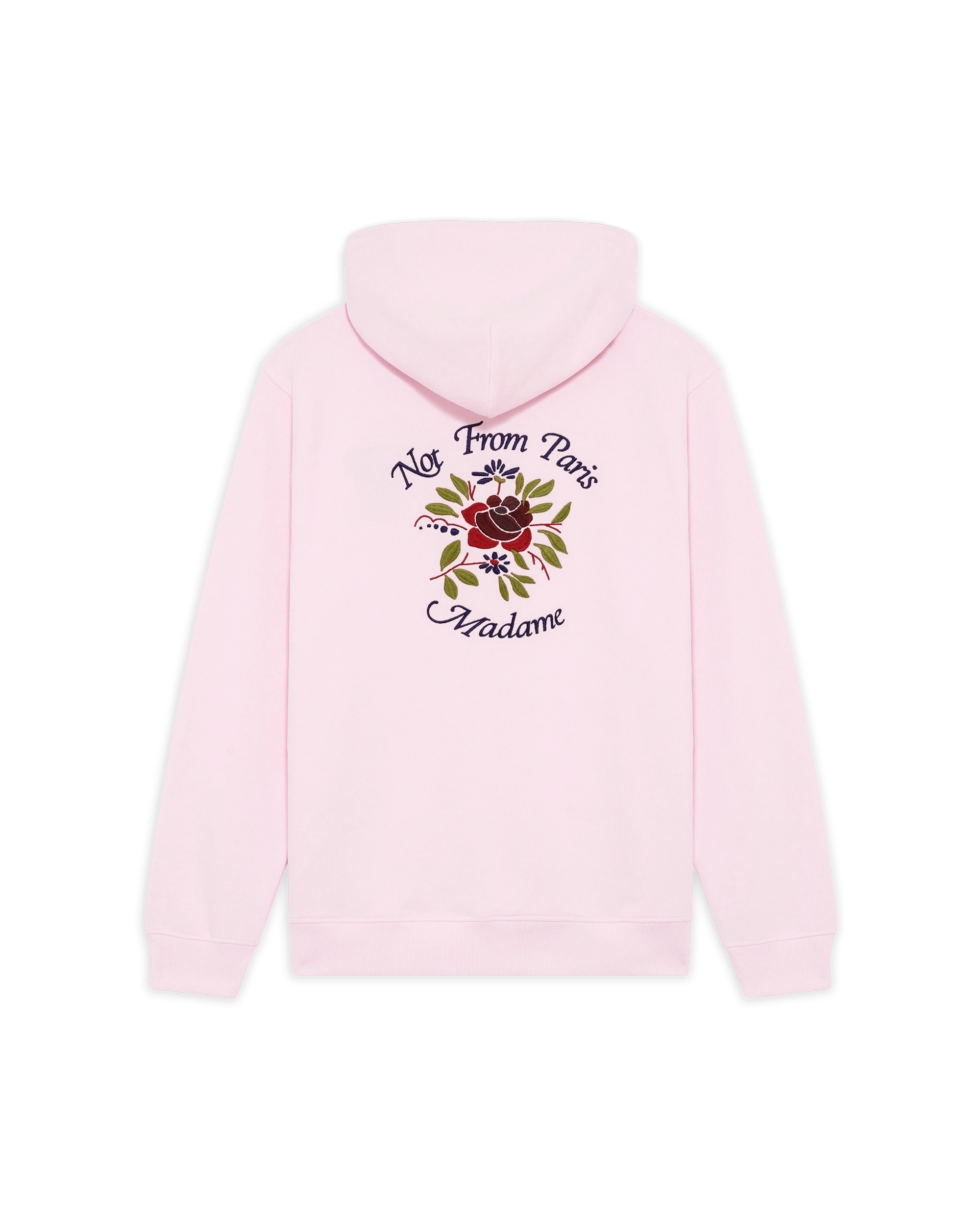 Drôle De Monsieur Hoodie Slogan Rose Hoodie hellrosa Baumwolle