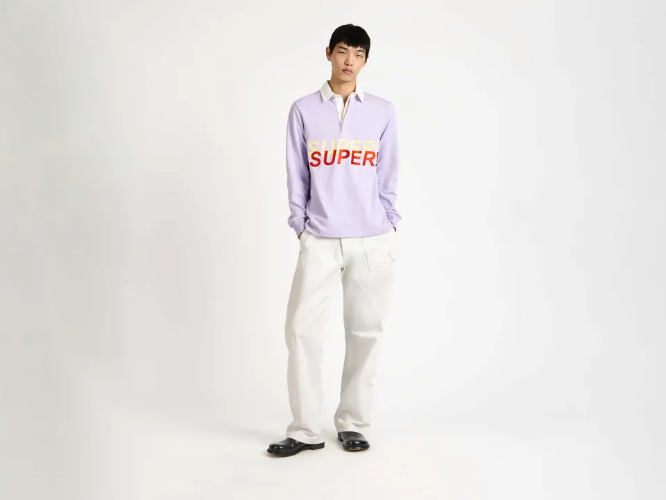 J.W.Anderson Super Super Rugby Polo Top Lila