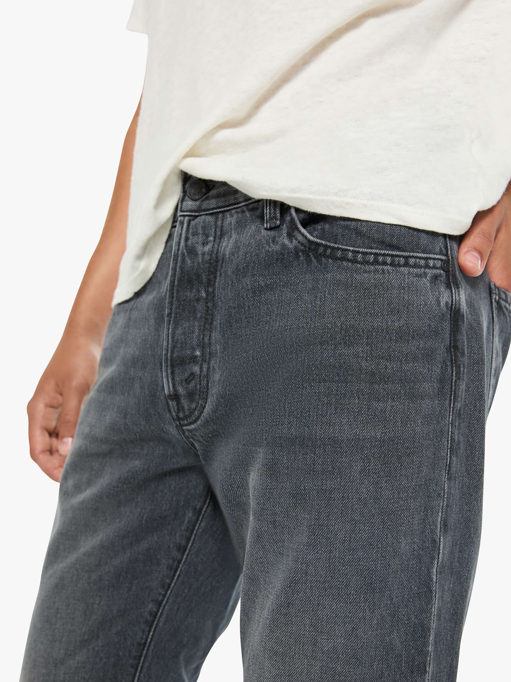 Mother The Mega Neat Dead To Rights Jeans dunkelgrau