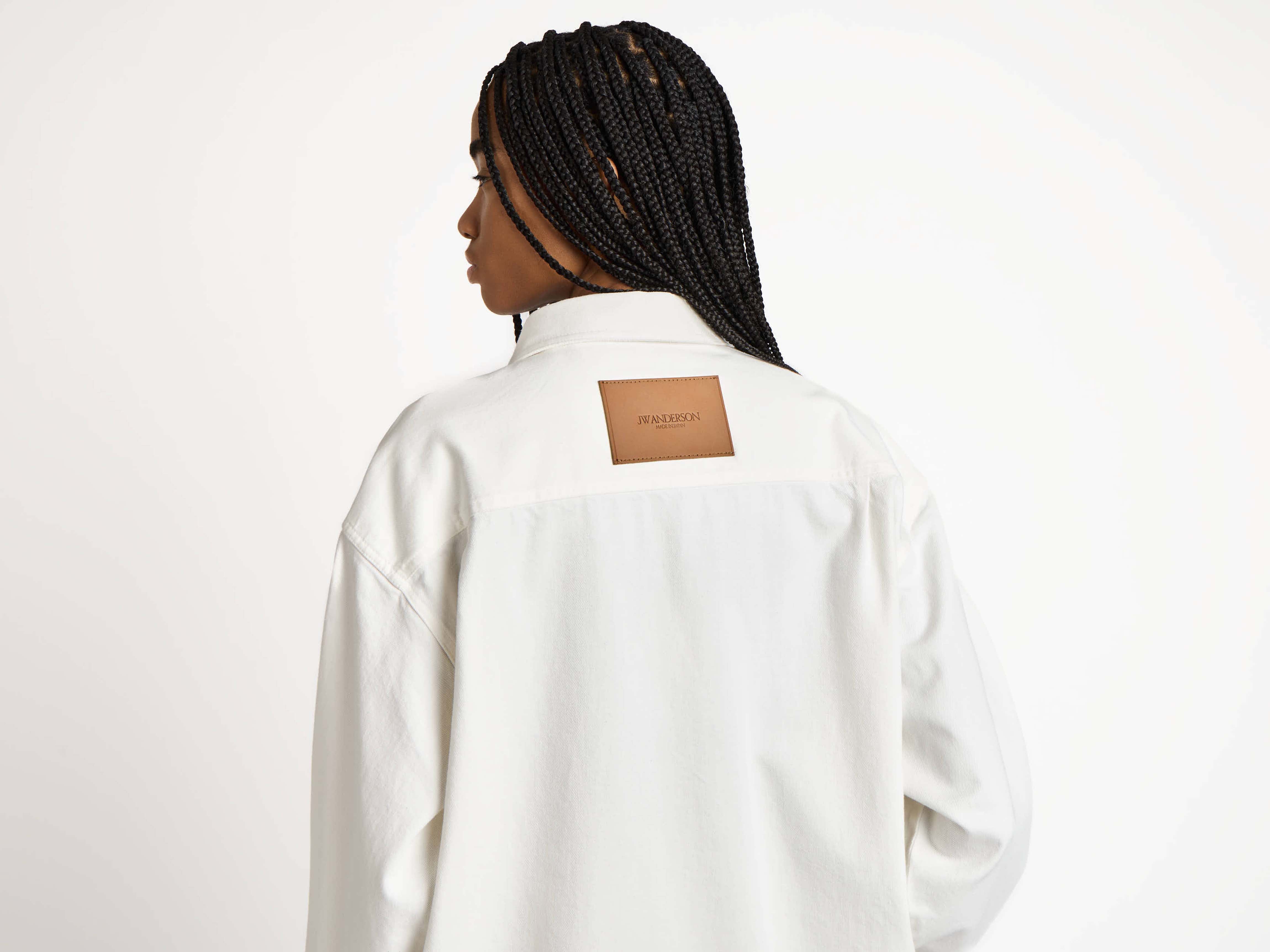 J.W.Anderson Oversized Denimhemd Weiß Damen