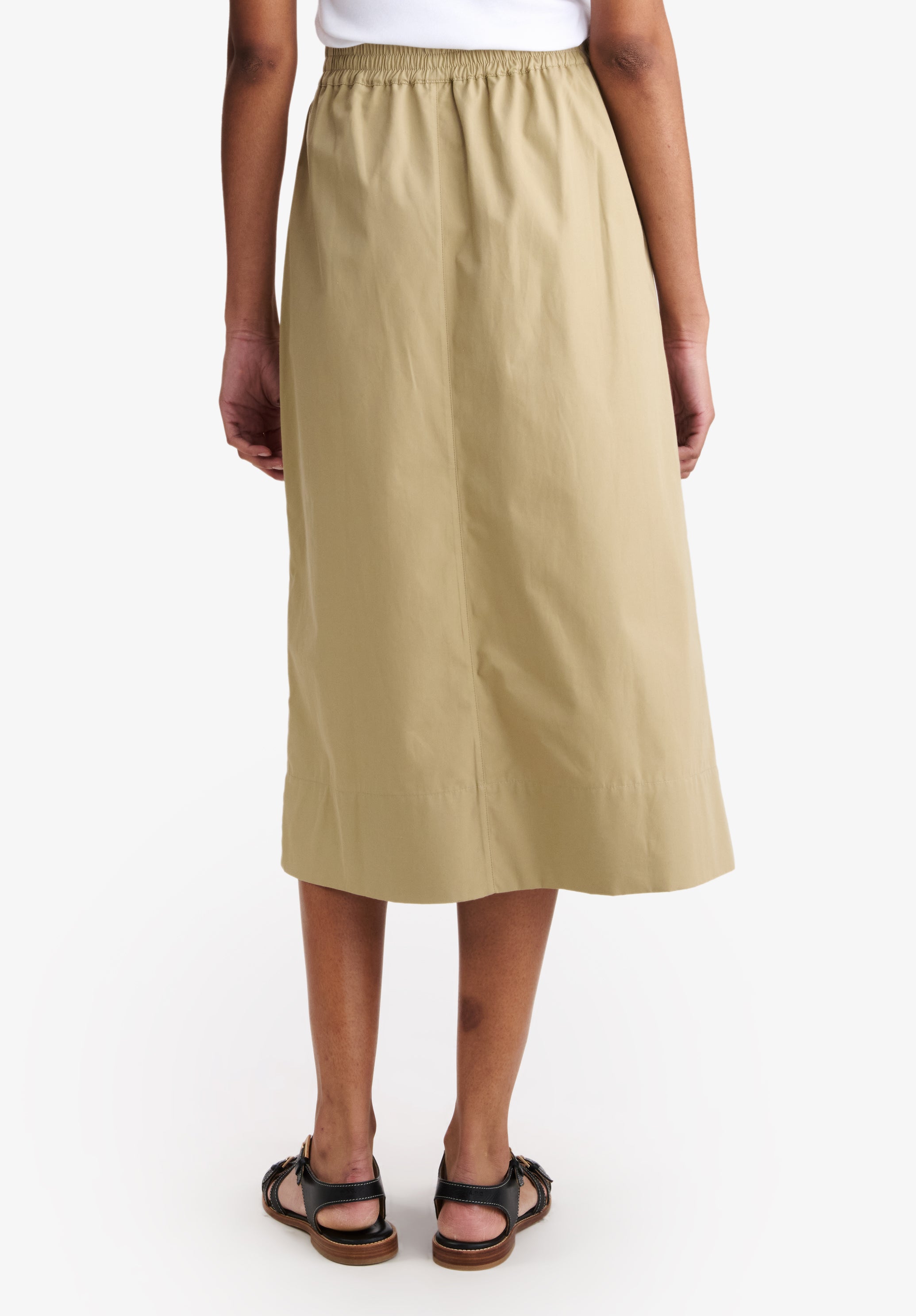 A.P.C. Rock Bio-Baumwolle Beige Lang Wadenlang