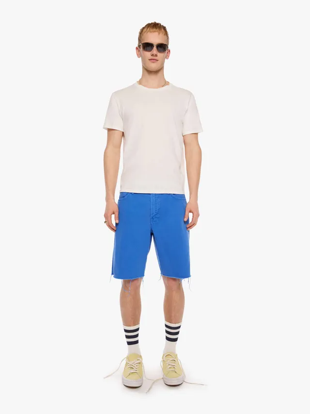 Mother The Big Shot Short Jeansshorts Blau Daphne