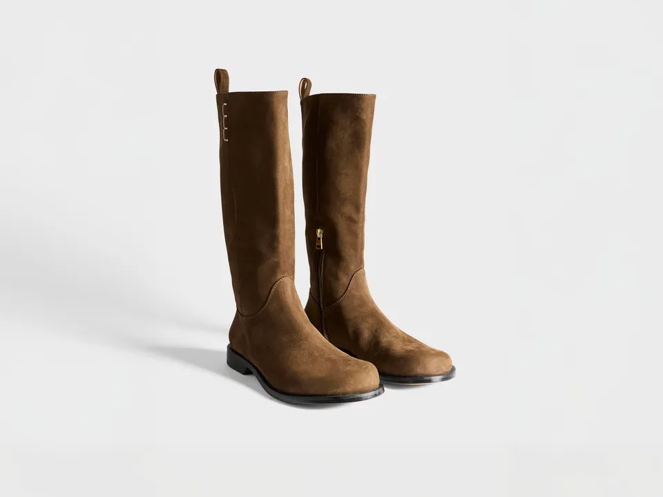 J.W.Anderson Loafer High Boot Stiefel Braun Nubuk 38