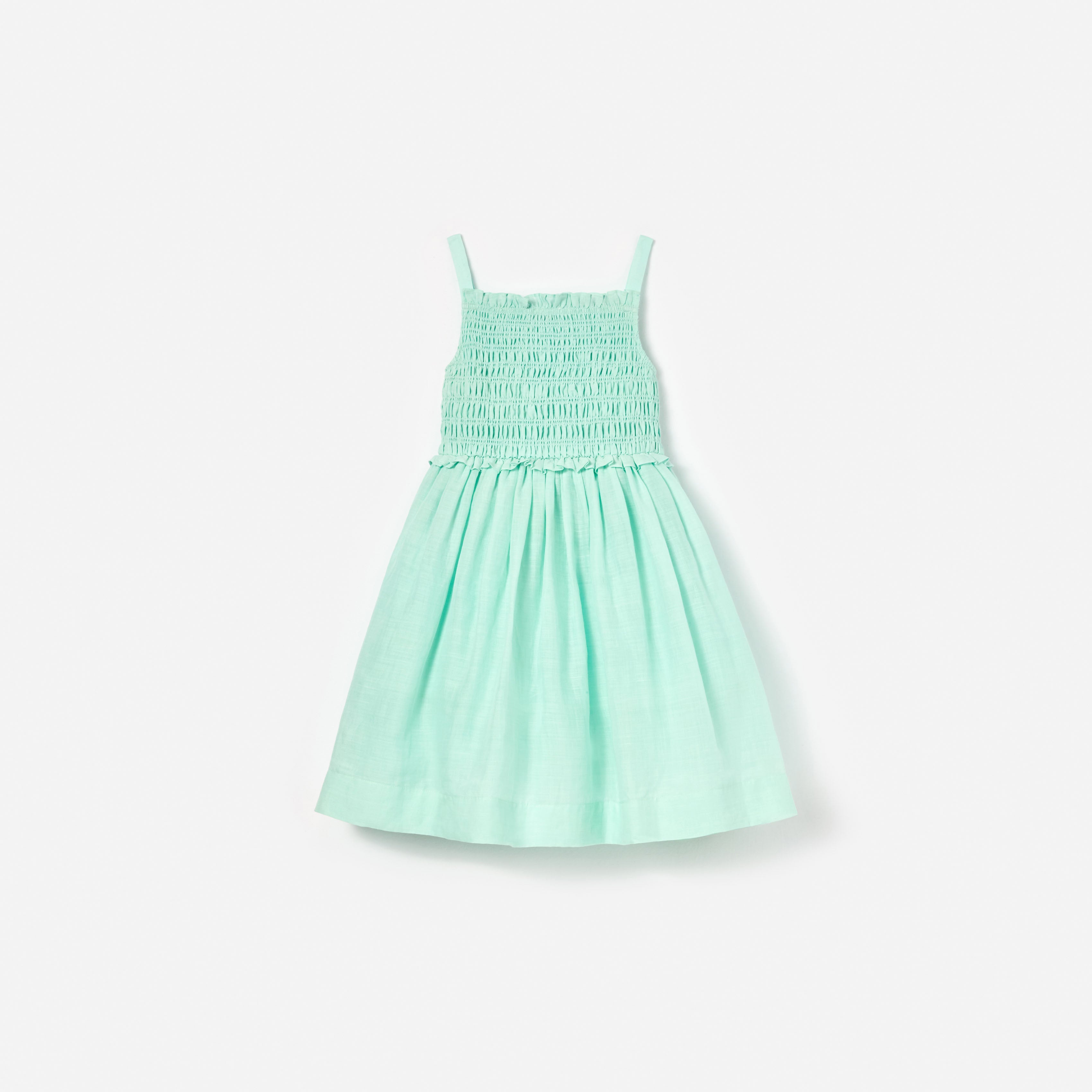 Self Portrait Dresses Mint Ramie Kinderkleid Grün Ramie