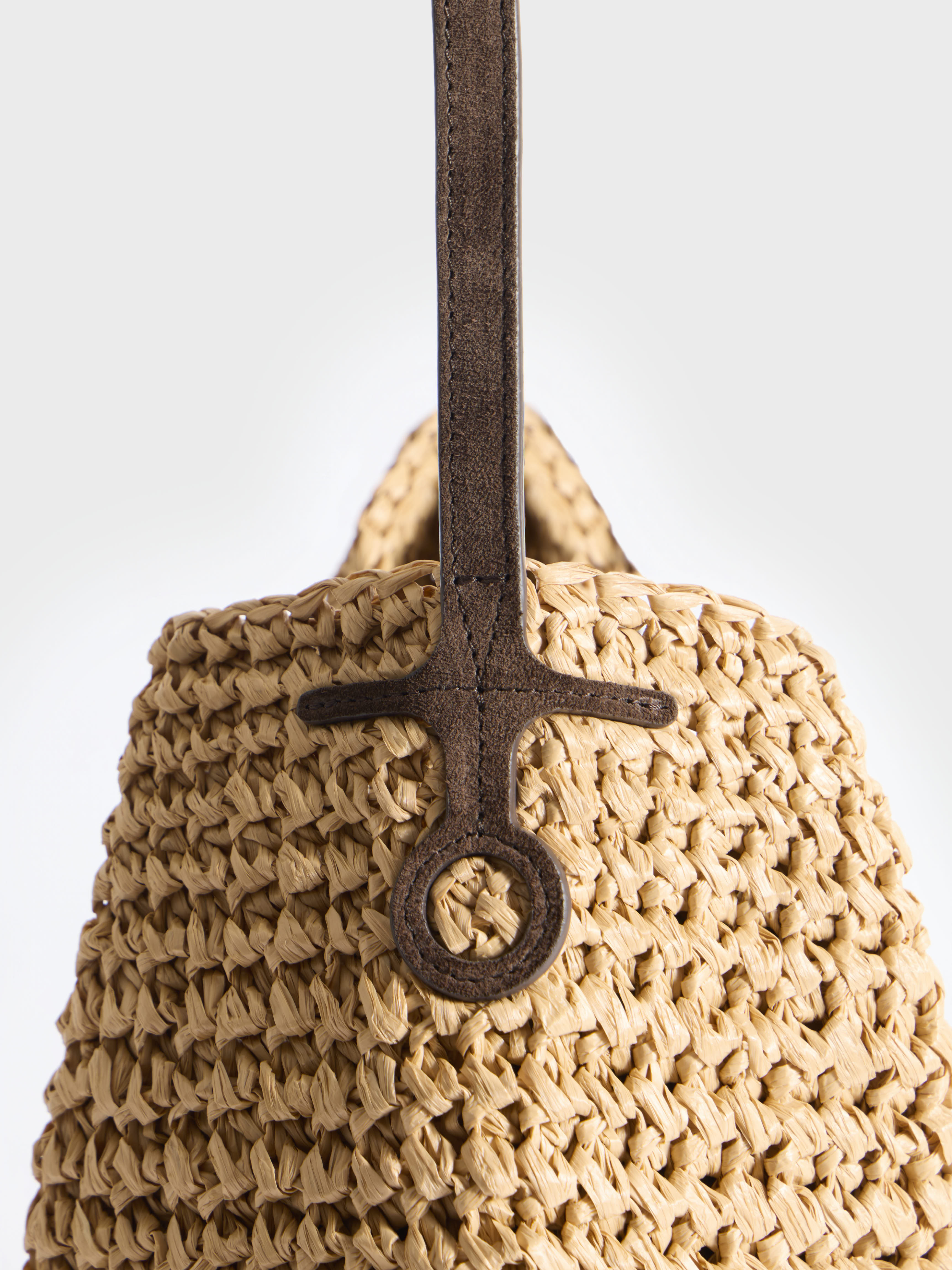 J.W.Anderson Small Bulb Bag Tasche natur-braun Raffia
