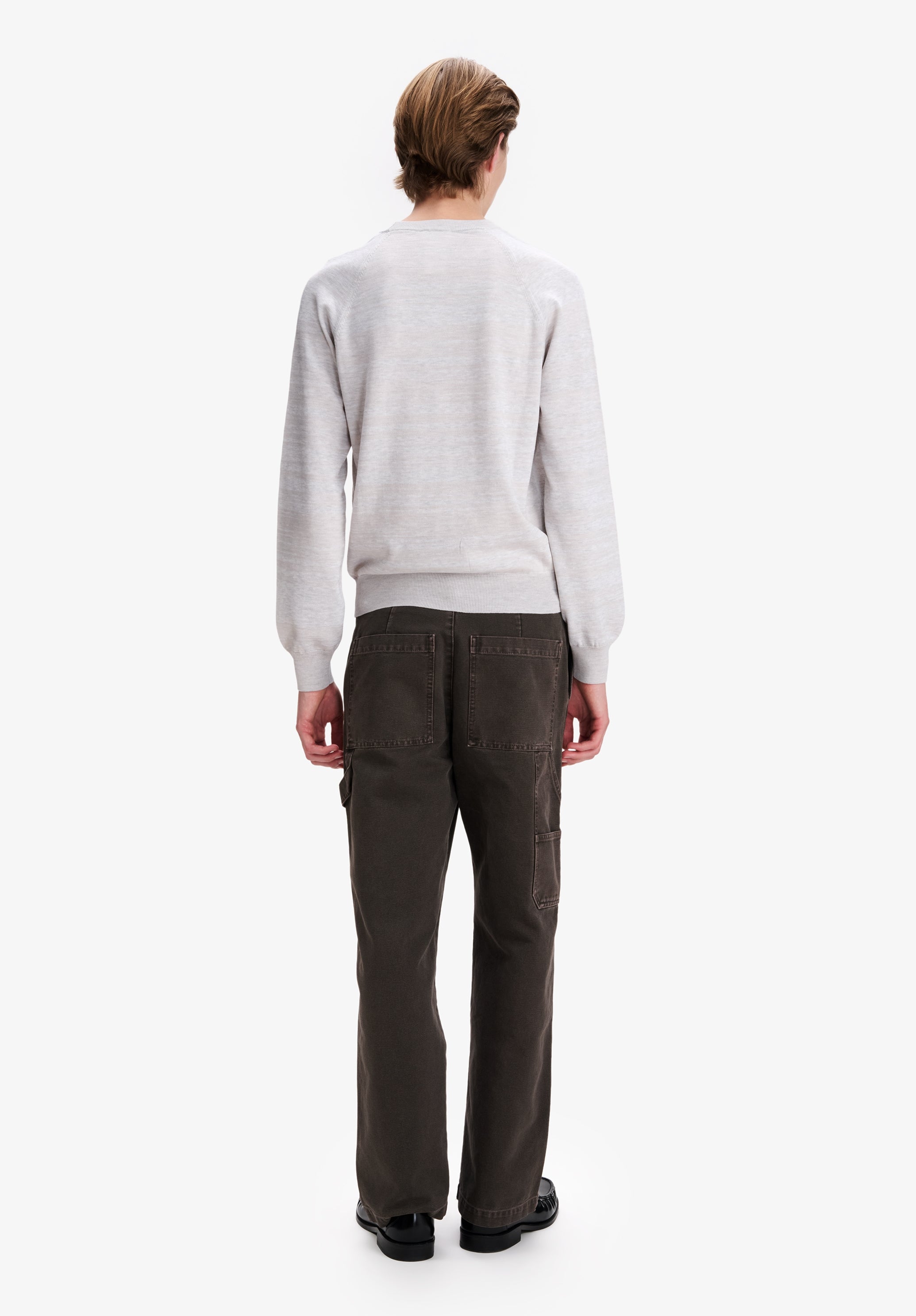A.P.C. Pullover Merinowolle Rundhals Raglan Pulli