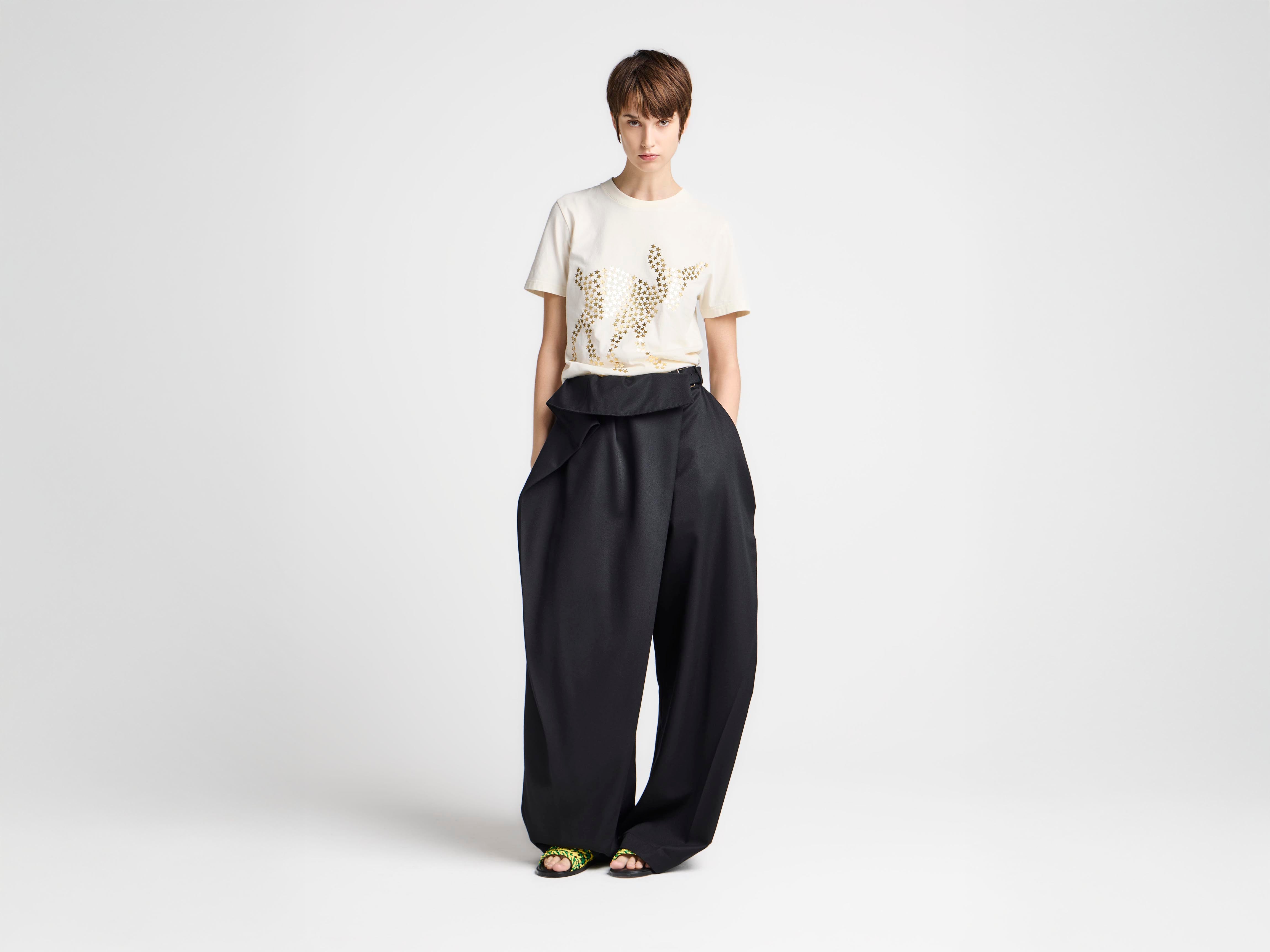 J.W.Anderson Fold Over Trousers Hose Schwarz Damen